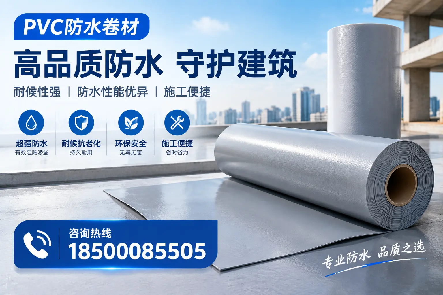 PVC防水卷材的防水效果评测，适合西宁的科学依据